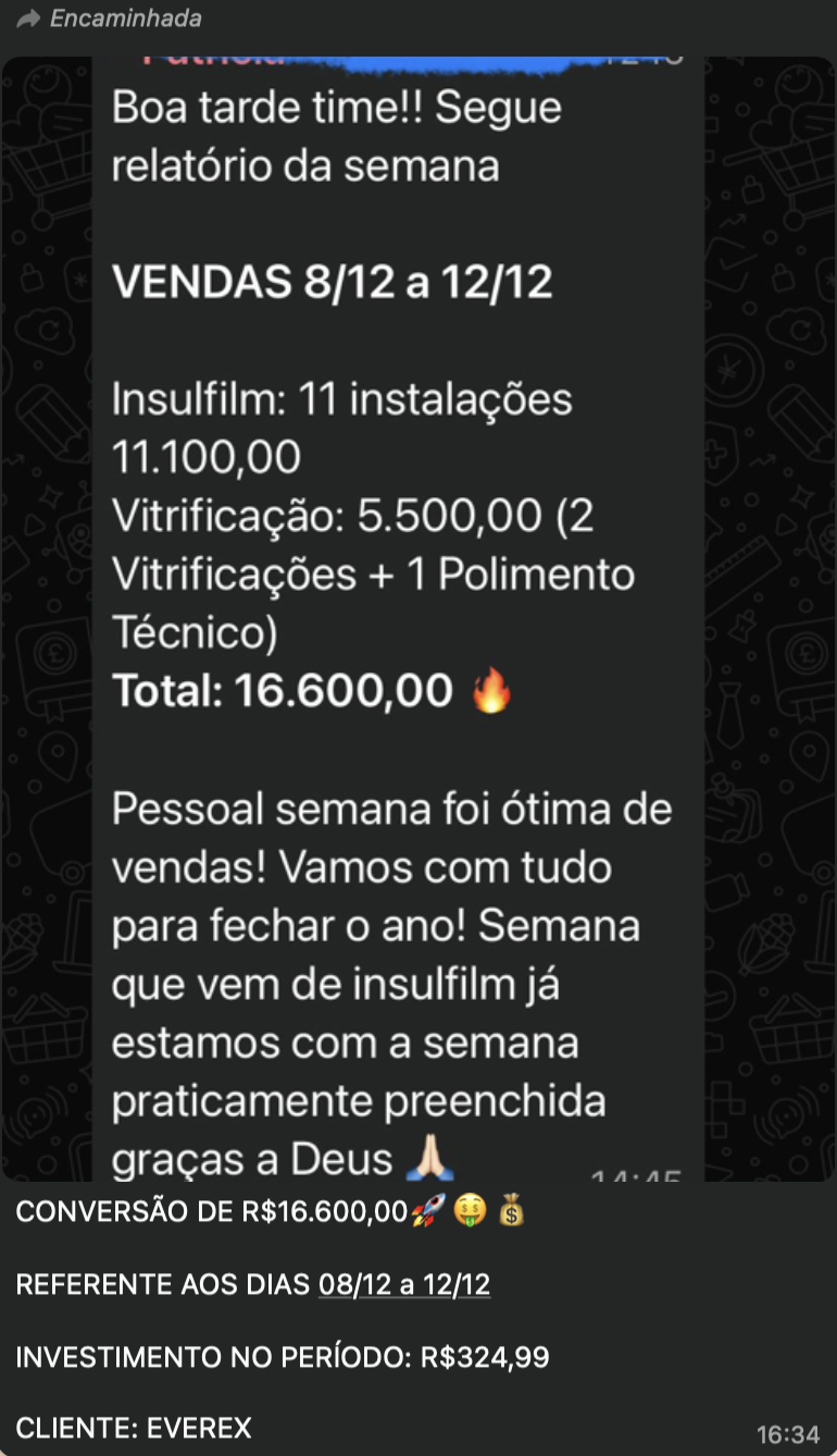 Resultado — R$29.300 em conversao